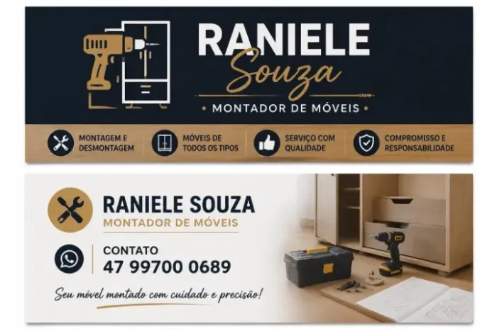 Montagem e desmontagem de móveis novos e usados