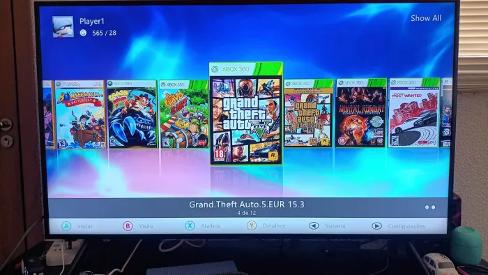 Pen Drive pra todos os modelos de Xbox 360 com 14 jogos, Gta, Futebol, Sonic, Mario World 