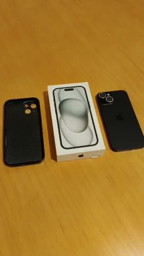 iPhone 15 Black 256GB | Excelente Estado | Caixa Original | Películas