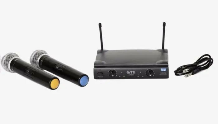 Microfone Arth Duplo De Mão Aw2-m Sem Fio - Maxcomp Musica. Usadol
