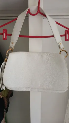 Bolsa de couro branca