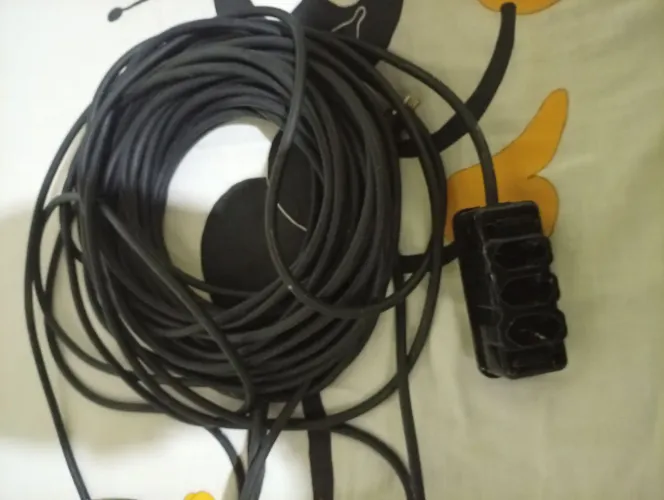 Extensão 30 Metros Cabo Pp Fio 2x2,5mm Tomada Tripla