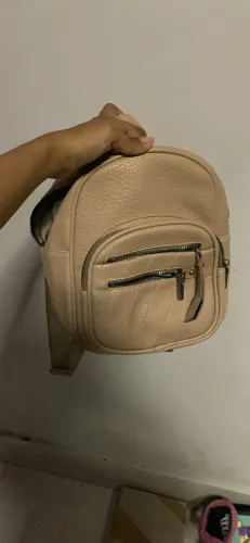 Bolsa mochila de couro