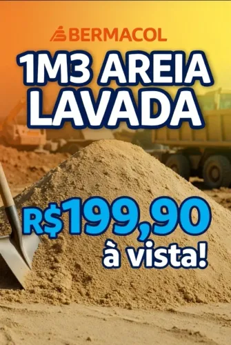 M³ Areia Lavada