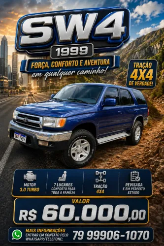 Toyota Hilux SW4 4X4 3.0 8V TB Diesel 1999