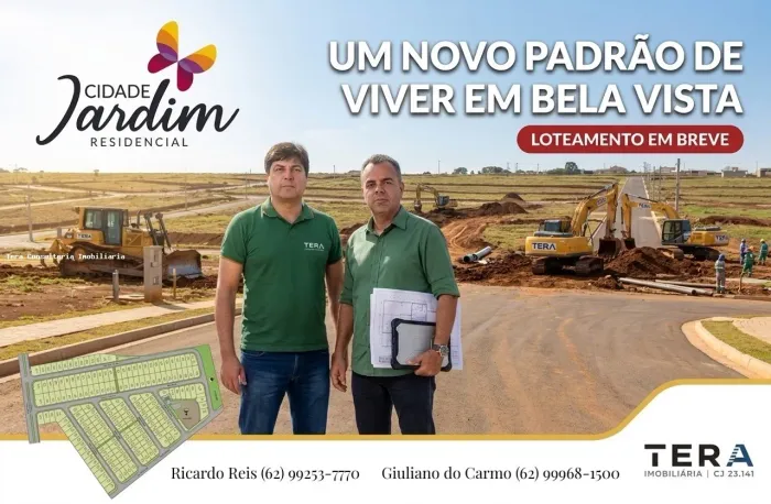 Terreno para Venda em Bela Vista de Goiás, Cidade Jardim