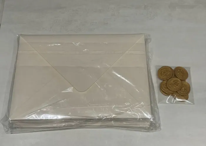 Kit Envelope Carta/ Convite + Lacre