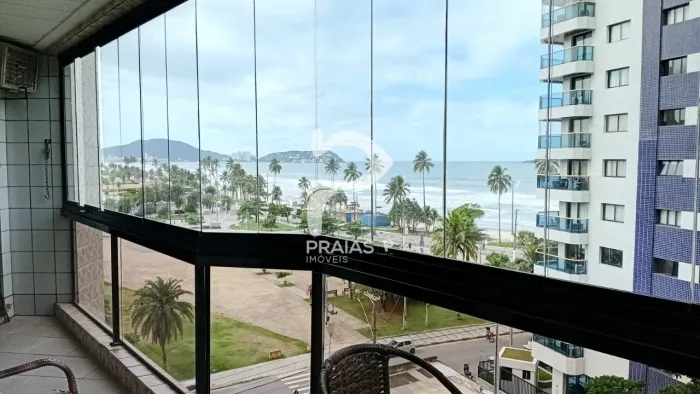 Apartamento com vista para o mar, 2 dormitórios, Enseada, Guarujá