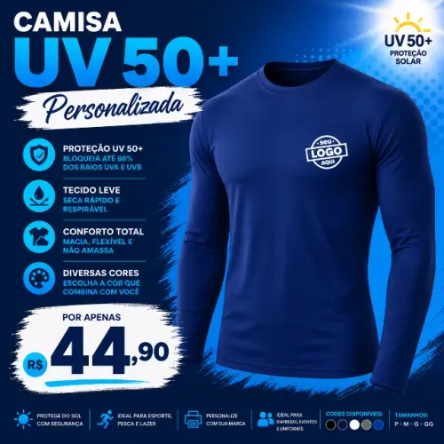 Camisa Uv 50+ Personalizada