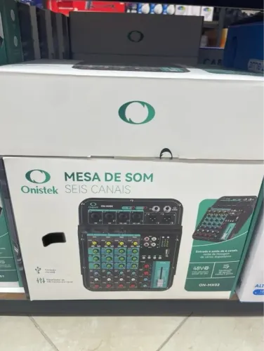Mesa De Som 6 Canais Usb 48v Bluetooth Onistek Bivolt