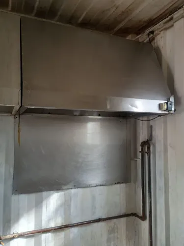 Exaustor e Coifa de aço inox 120x60 para lanchonete restaurante cozinha profissional