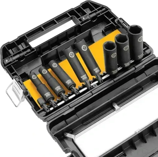 Dewalt Conjunto Soquetes Impacto Ready De 10 Peças Dw22812 Cinza-metal
