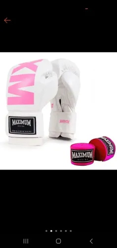 Luva Box Kingboxing muay tay usada 4 X pois ficou grande demais