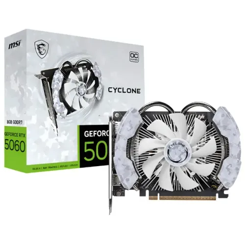 Placa de Vídeo MSI Cyclone OC 8GB GeForce RTX5060 GDDR7
