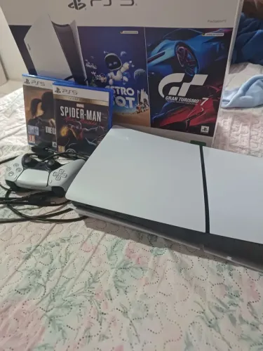 Vendo ps5 slim com leito de disco ou troco em pc game 