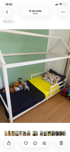 Cama Montessori casinha solteiro