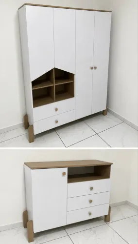 Cômoda e guarda roupa infantil