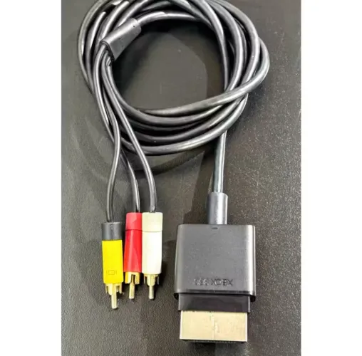 Cabo Av Áudio e Vídeo Xbox 360 Slim Original Seminovo