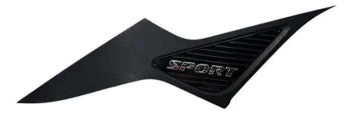 Acabamento Lateral Traseira Direita Hyundai Hb20 Sport 2020  Preto