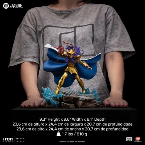 Milo de Escorpião Os Cavaleiros do Zodíaco Saint Seiya Iron Studios 1/10