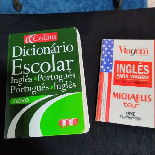 Livros : Bíblia e dicionário (10,00 cada)