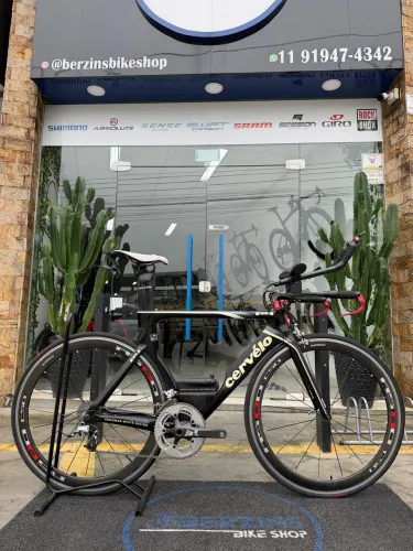 CERVÉLO P4 TT CARBONO - 54 - SRAM FORCE / RED 2x10V - RODAS SHIMANO CARBONO