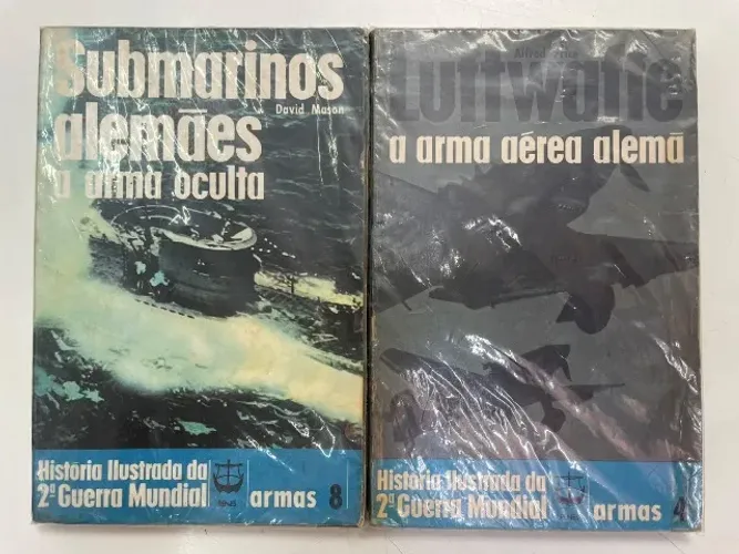 LOTE 2 LIVROS - HISTÓRIA ILUSTRADA DA 2ª GUERRA MUNDIAL - ARMAS
