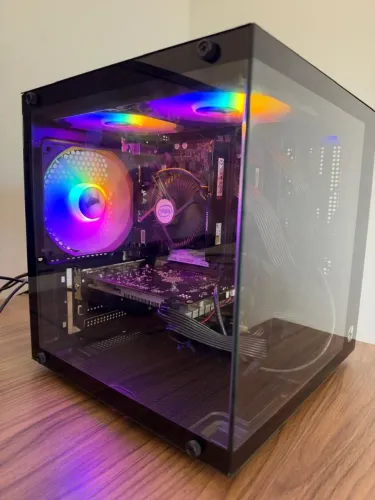 Pc i3 8th, 8gb ram ddr4, ssd nvme 250gb, placa de vídeo RX 470 4gb, fonte p550b