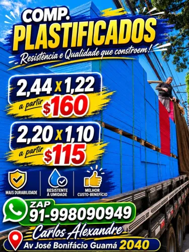 Comp.plastificado a partir de R$115