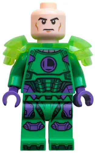 lego super heroes: Sh1007: Lex Luthor - Bright Green Armor, Shoulder Pads