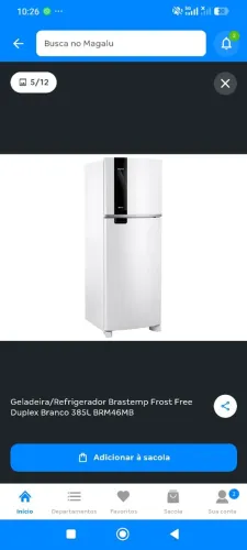 Geladeira Brastemp 385L