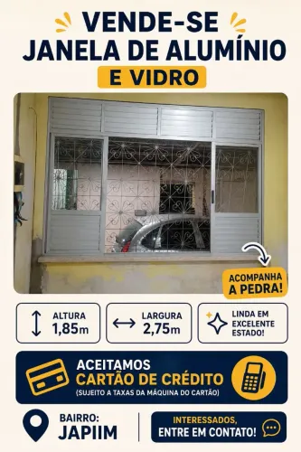 Janela de Alumínio e Vidro