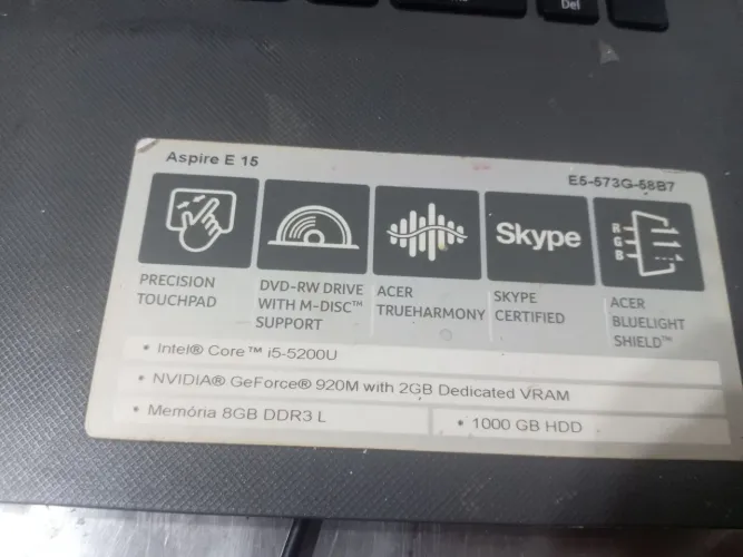 Acer Aspire E 15 Intel i5 1Tera
