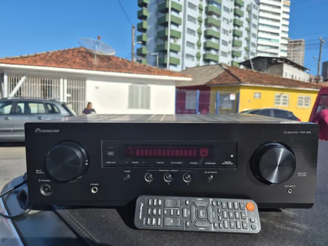 Receiver pioneer vsx326 sem avarias com controle remoto 