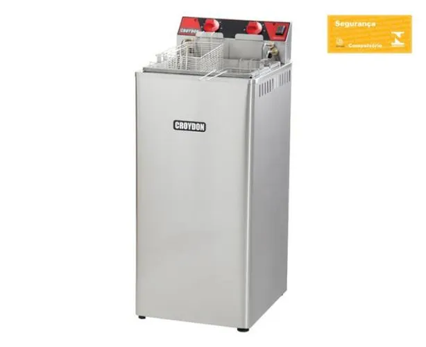 Fritadeira 15 Litros Elétrica Zona Fria (Só Óleo) em 220V (8000W) FZ28 Croydon