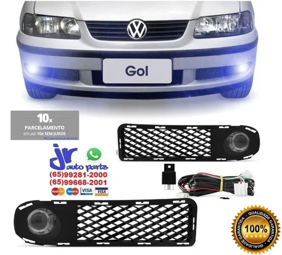 Kit Farol de Milha Gol Parati Saveiro G3 00 a 05