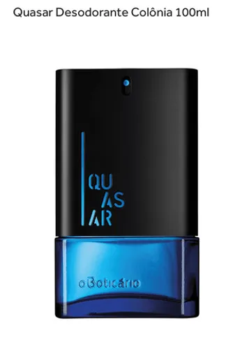 Quasar Desodorante Colônia 100ml Masculina de O Boticário Nova na Caixa Lacrada