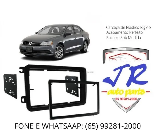 Moldura Painel Dvd 2 Din Multimídia Jetta 2007 2008 2009 2010 2011