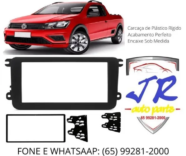 Moldura Painel Dvd 2 Din Multimídia Saveiro G7
