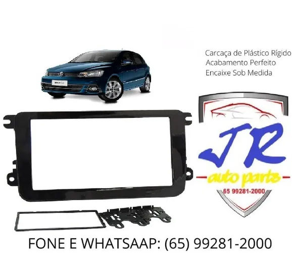 Moldura Painel Dvd 2 Din Multimídia Tiguan 