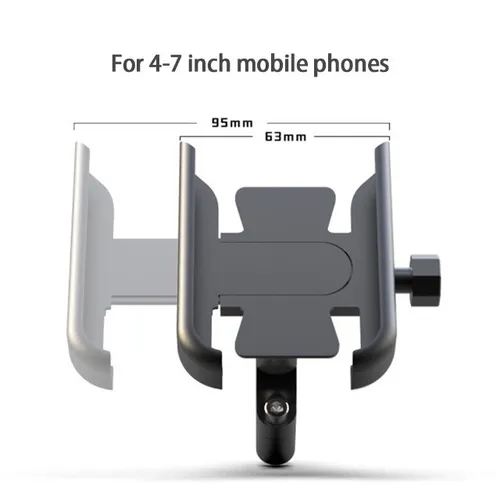 Suporte Celular P/ Guidon Moto E Bicicleta Em Alumínio