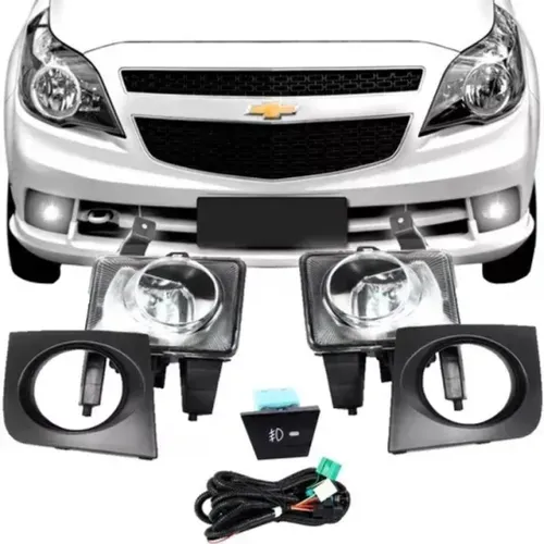 Kit Farol de Milha GM Agile 2013 / Montana 2011 Botão Original - ShockLight - 040710