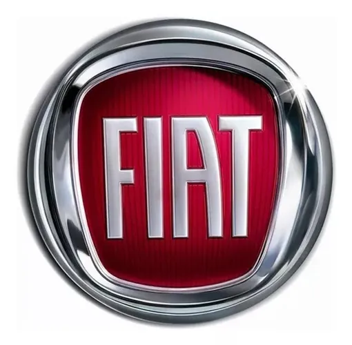 Emblema Vermelho Grade Radiador Fiat Uno Palio Siena Strada