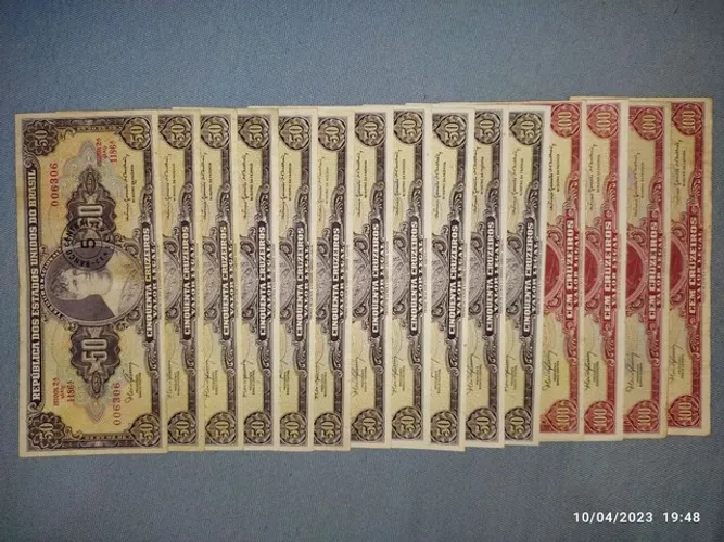 Cédulas antigas Brasileiras com erros de impressão