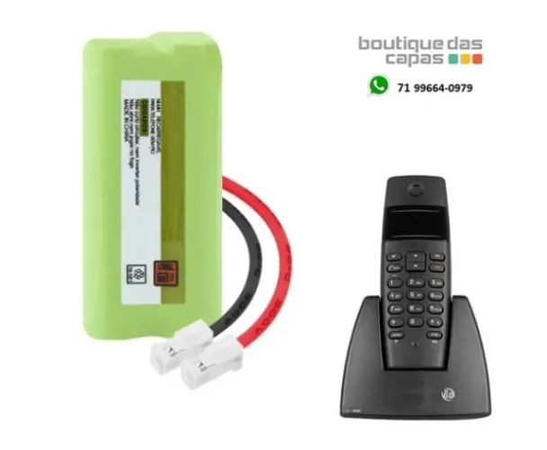 Bateria para telefone sem fio 2.4V 600 650mah gimex Flex FXB1P Ts40 Ts 40 Ts  intelbras