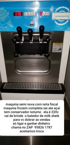 Máquina de sorvete