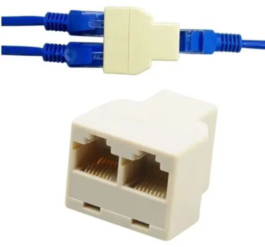 Divisor Cabo Lan De 1 A 2 Vías De Red Ethernet Rj45 Arduino Automação COD-CP541  