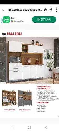 Armário kit cozinha super espaçoso 