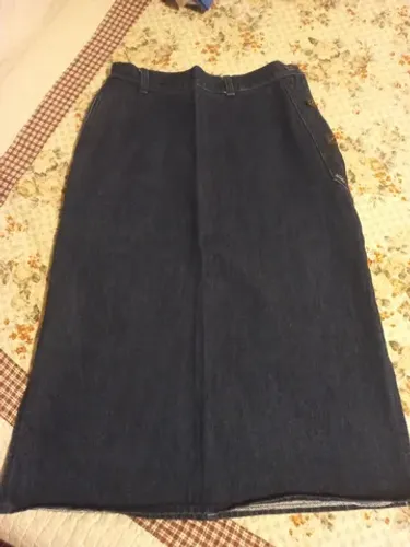 Saia jeans midi 40