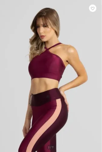 Conjunto fitness academia top + legging